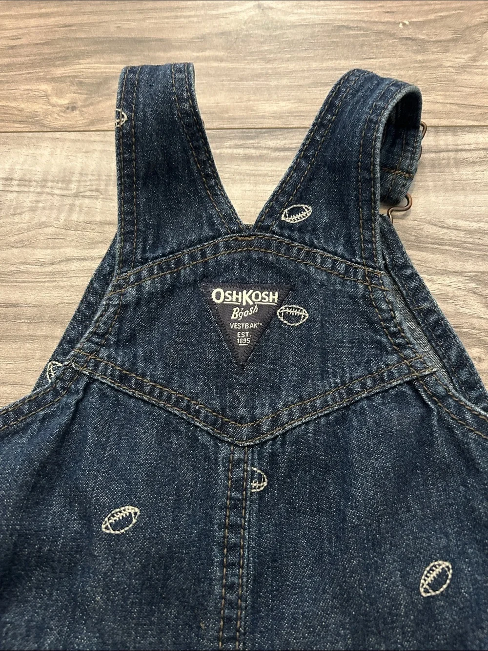 OshKosh B'gosh Denim Overalls with Mustard Quilted Jacket